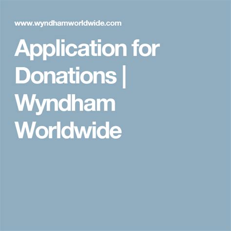 We donate our fresh handmade products to registered and unregistered charities, not-for-profits, and community and Indigenous organizations in support of Direct use by individuals who cant easily access self-care products. . Wyndham worldwide donation request